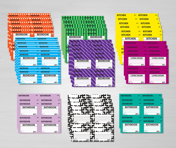 4 Bedroom Labels (Moving Labels Only)