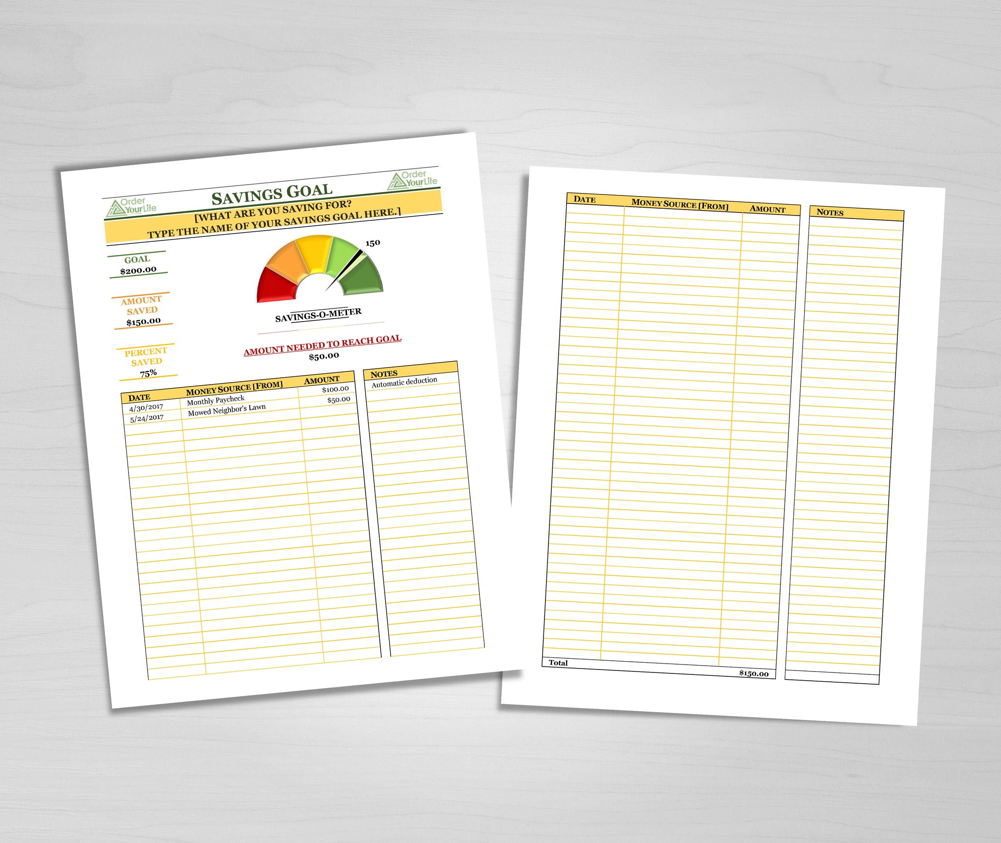 Savings Tracker