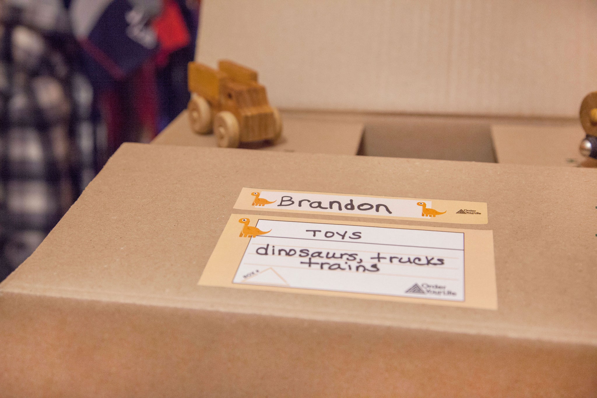 Child’s Room Moving Labels (Orange)