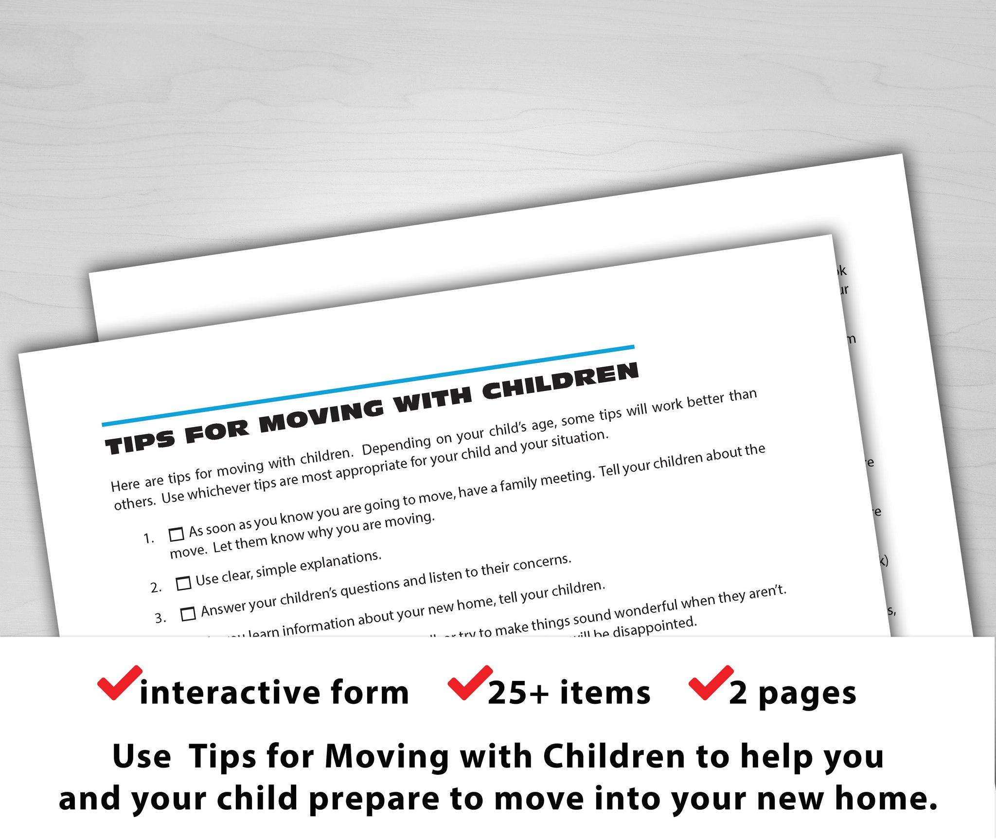 Tips for Moving with Children