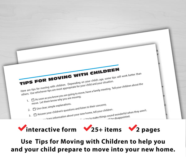 Tips for Moving with Children