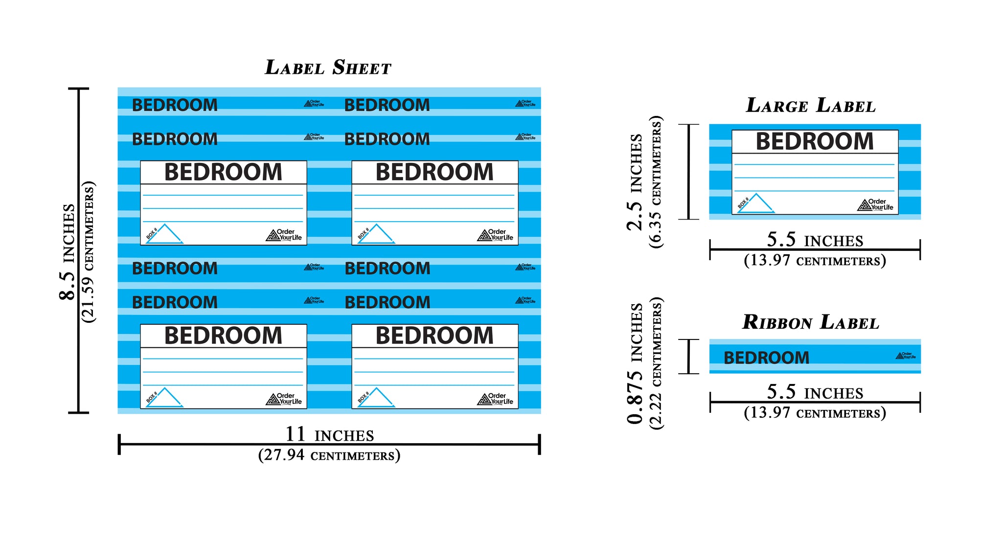 4 Bedroom Labels (Moving Labels Only)